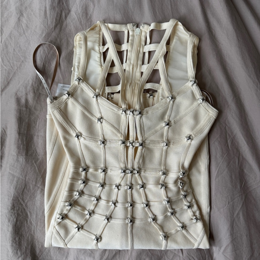 Herve Leger Studded Dress
